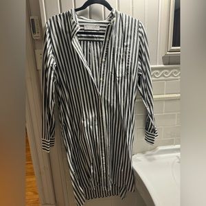 Black & White Everlane Shirt Dress, Size 6